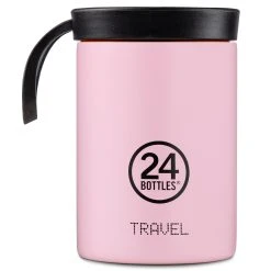 24Bottles Kids Travel Snack Trinkbecher 350 Ml In Candy Pink