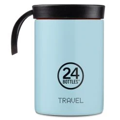 24Bottles Kids Travel Snack Trinkbecher 350 Ml In Cloud Blue