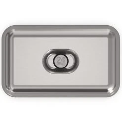 24Bottles Lunchbox 21 Cm In Brushed Steel