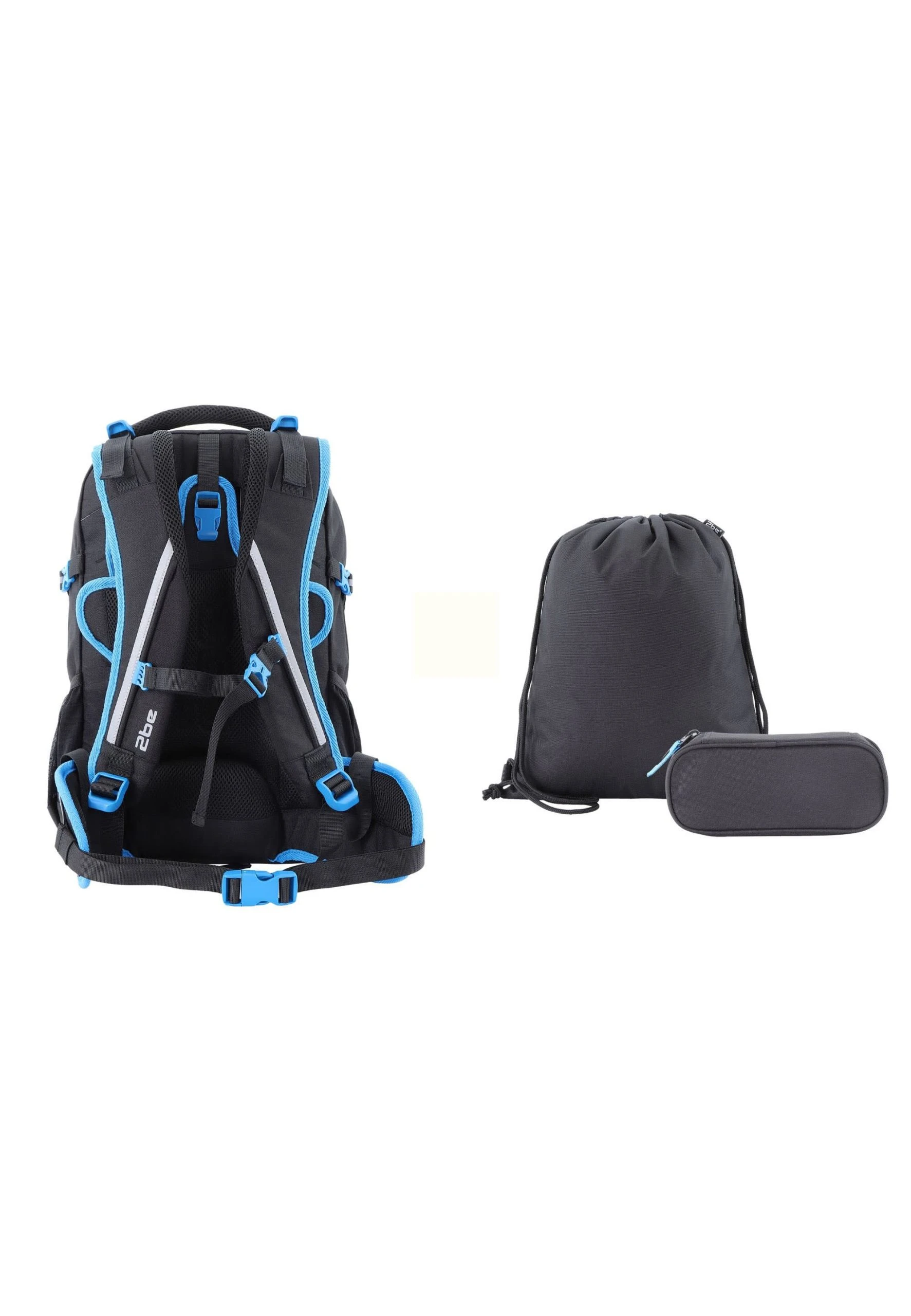 2Be 3er Set Schulrucksack Black In Black 2 2Be 3er Set Schulrucksack Black In Black – Bild 2
