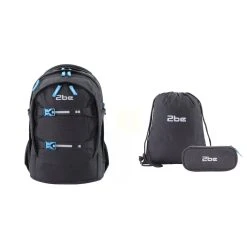 2Be 3er Set Schulrucksack Black In Black
