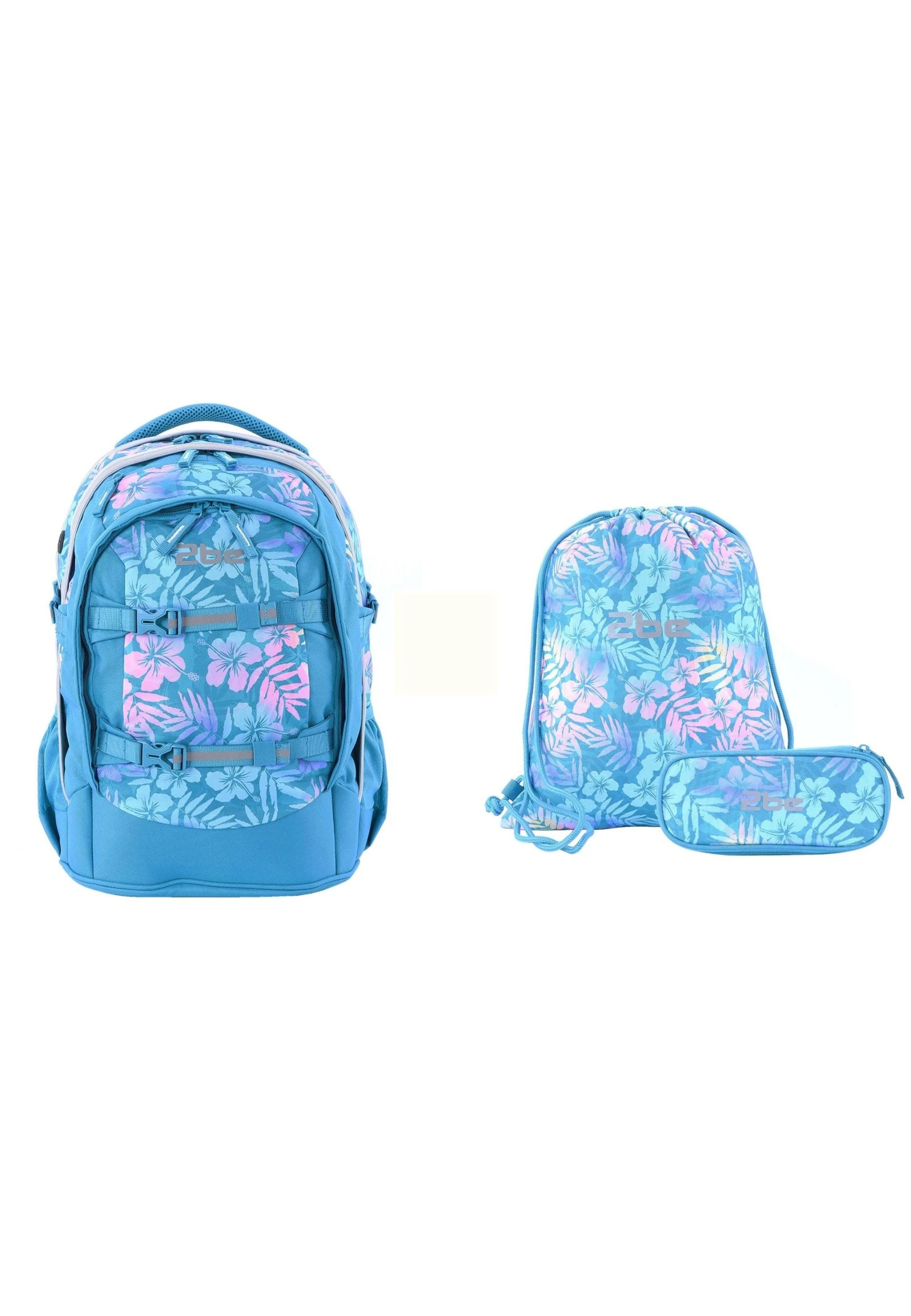 2Be 3er Set Schulrucksack Türkis In Turquoise 1 2Be 3er Set Schulrucksack Türkis In Turquoise