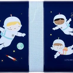 A Little Lovely Company Brotdose Dinos, Inkl. Halteband & Stickern