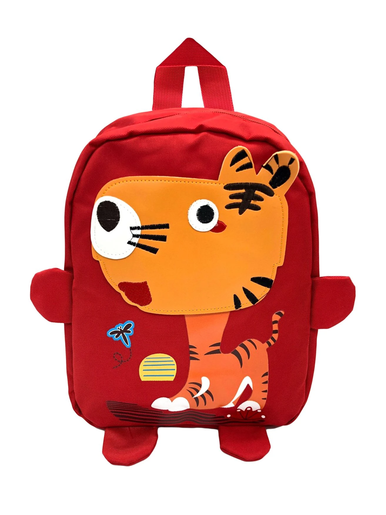 ANELY Süßer Rucksack Mit Tieren Kinder Kita Ranzen In Rot-Orange 1 ANELY Süßer Rucksack Mit Tieren Kinder Kita Ranzen In Rot-Orange