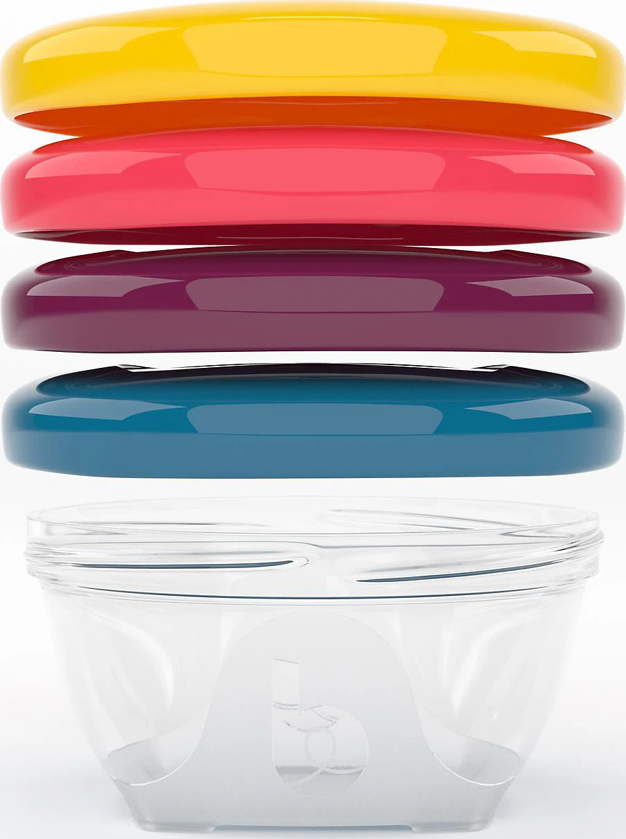 BabyMoov Aufbewahrungsbecher Babybol, 120ml, 4-tlg. 1 BabyMoov Aufbewahrungsbecher Babybol, 120ml, 4-tlg.