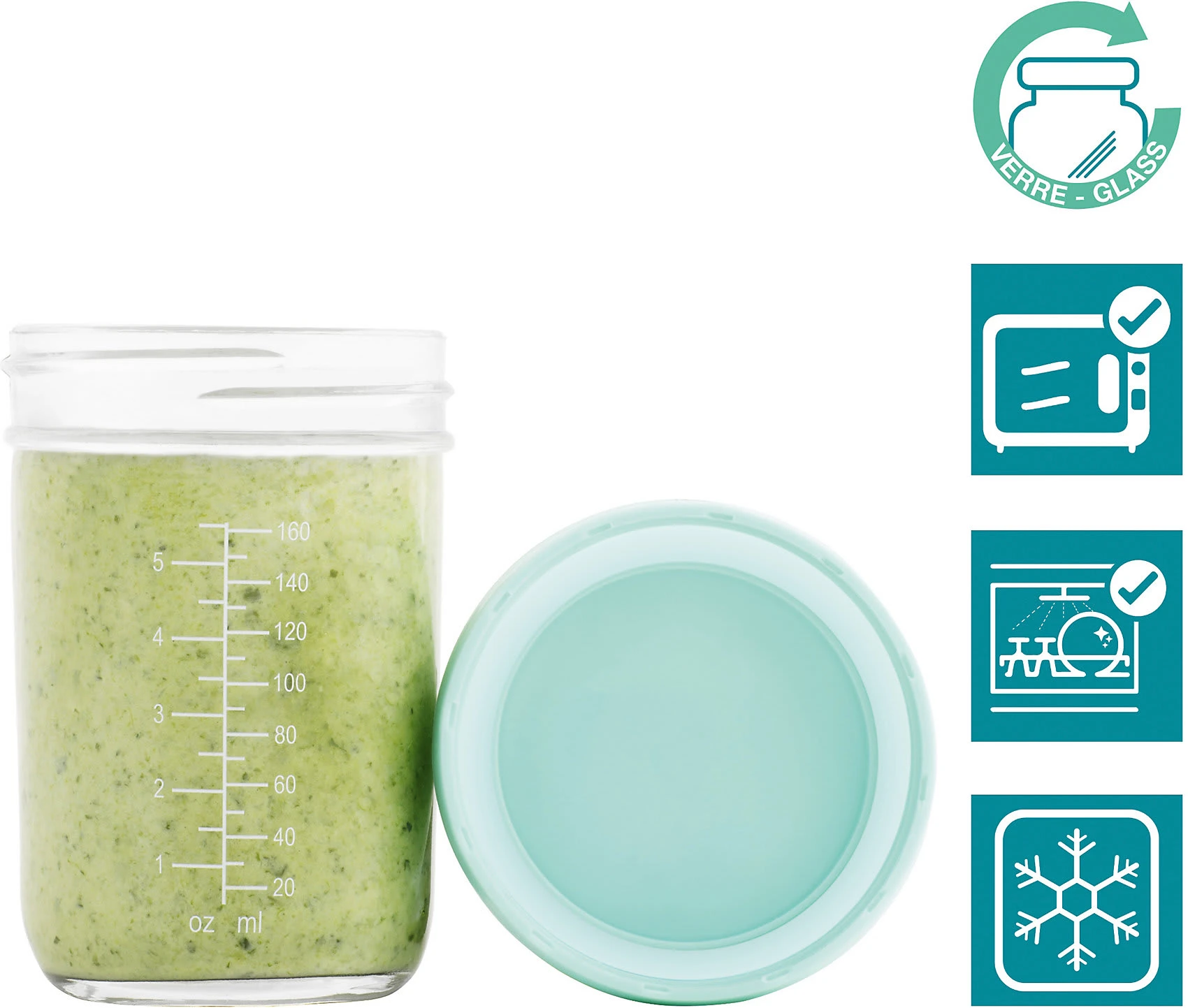 BabyMoov Babybols Aus Glas, 240 Ml, 4er-Set 5 BabyMoov Babybols Aus Glas, 240 Ml, 4er-Set – Bild 5