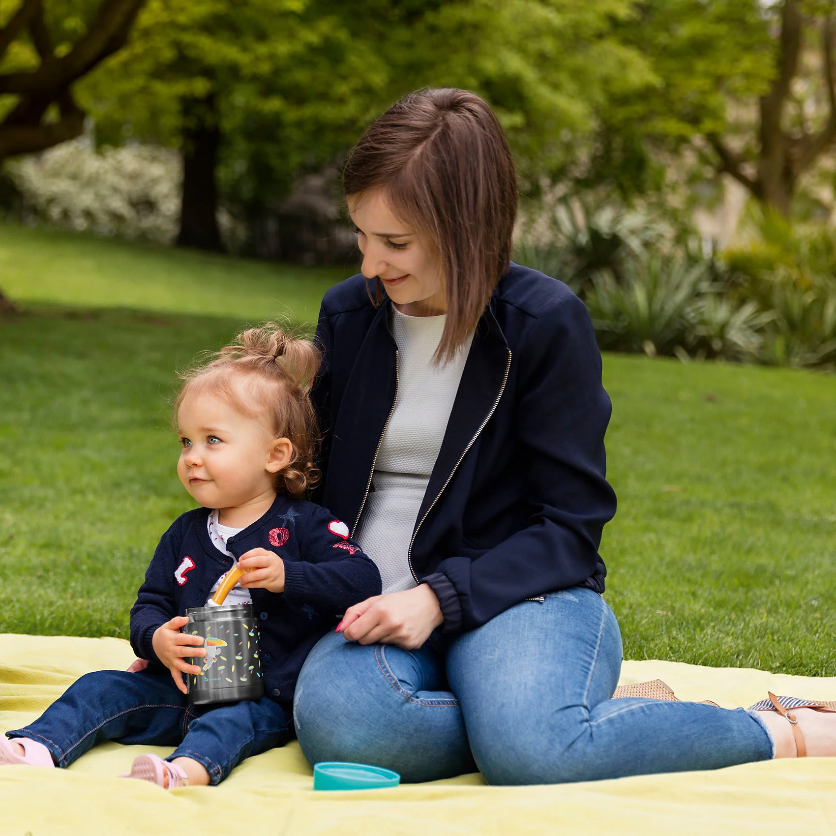 Badabulle Edelstahl-Warmhaltebox Tukan, 350 Ml, Türkis/grau 3 Badabulle Edelstahl-Warmhaltebox Tukan, 350 Ml, Türkis/grau – Bild 3