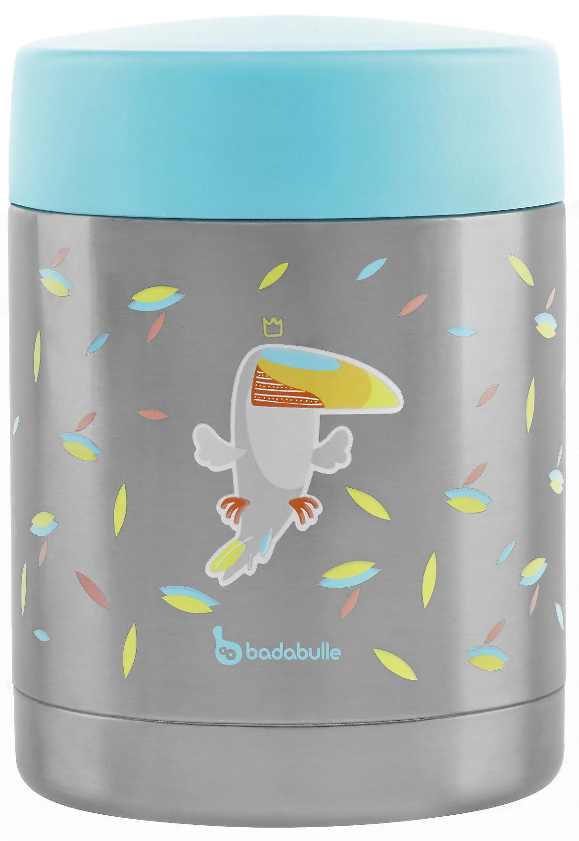 Badabulle Edelstahl-Warmhaltebox Tukan, 350 Ml, Türkis/grau 1 Badabulle Edelstahl-Warmhaltebox Tukan, 350 Ml, Türkis/grau