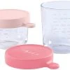 Beaba 2er Set Portionsbehälter Aus Hochwertigem Glas (150 Ml Rosa / 250 Ml...
