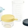 Beaba 3er Set Portionsbehälter Aus Hochwertigem Glas (150 Ml Gelb / 250 Ml...