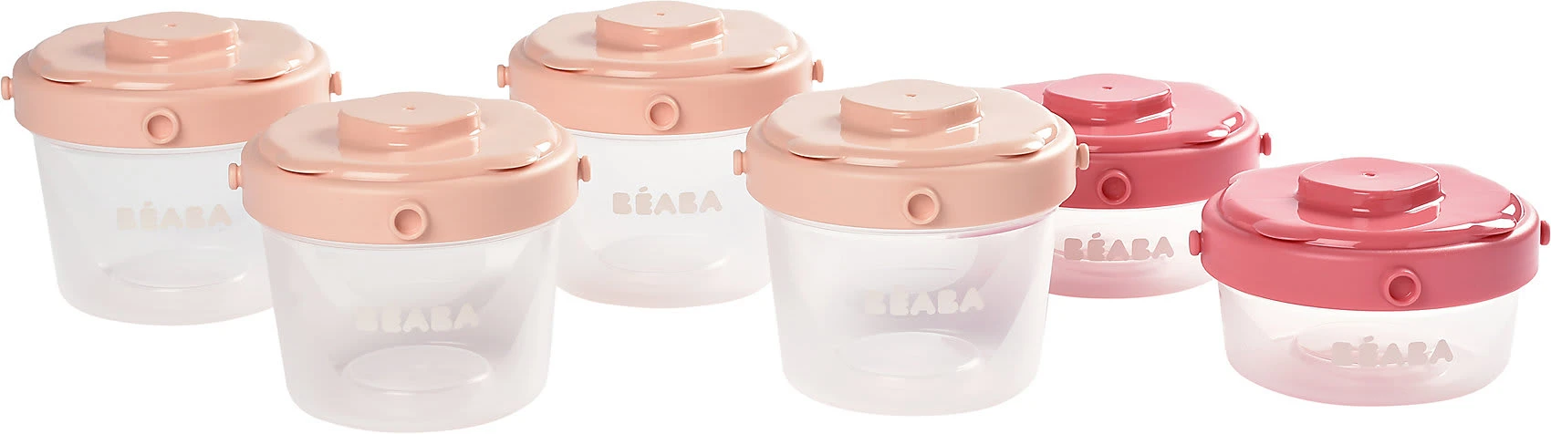 Beaba 6er Set Clip-Portionsbehälter - 1. Alter/60ml + 120ml (verschiedene Farben... 1 Beaba 6er Set Clip-Portionsbehälter - 1. Alter/60ml + 120ml (verschiedene Farben...