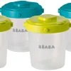 Beaba 6er Set Clip-Portionsbehälter - 2. Alter/200ml (verschiedene Farben Blau/ne...