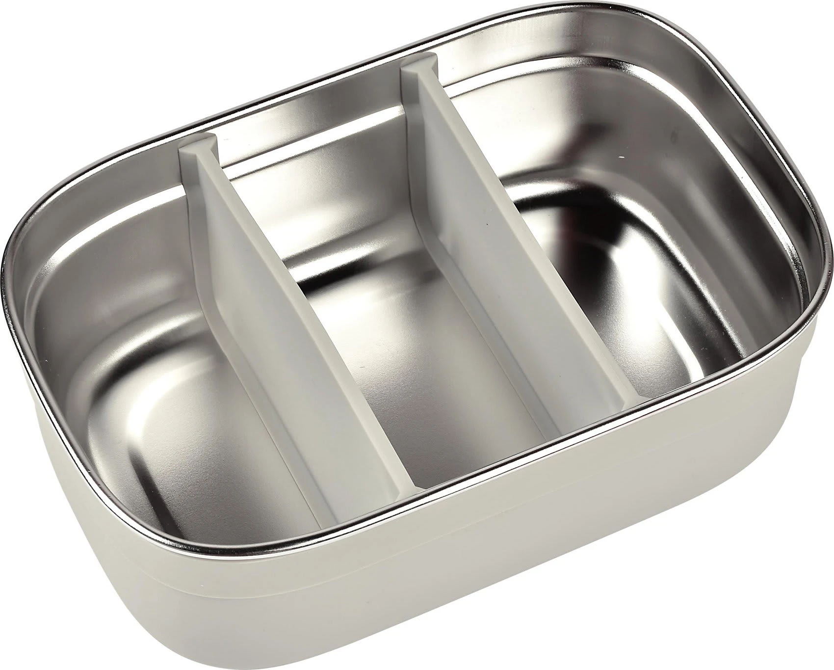 Beaba Edelstahl Brotdose Velvet Grau/salbeigrün 4 Beaba Edelstahl Brotdose Velvet Grau/salbeigrün – Bild 4