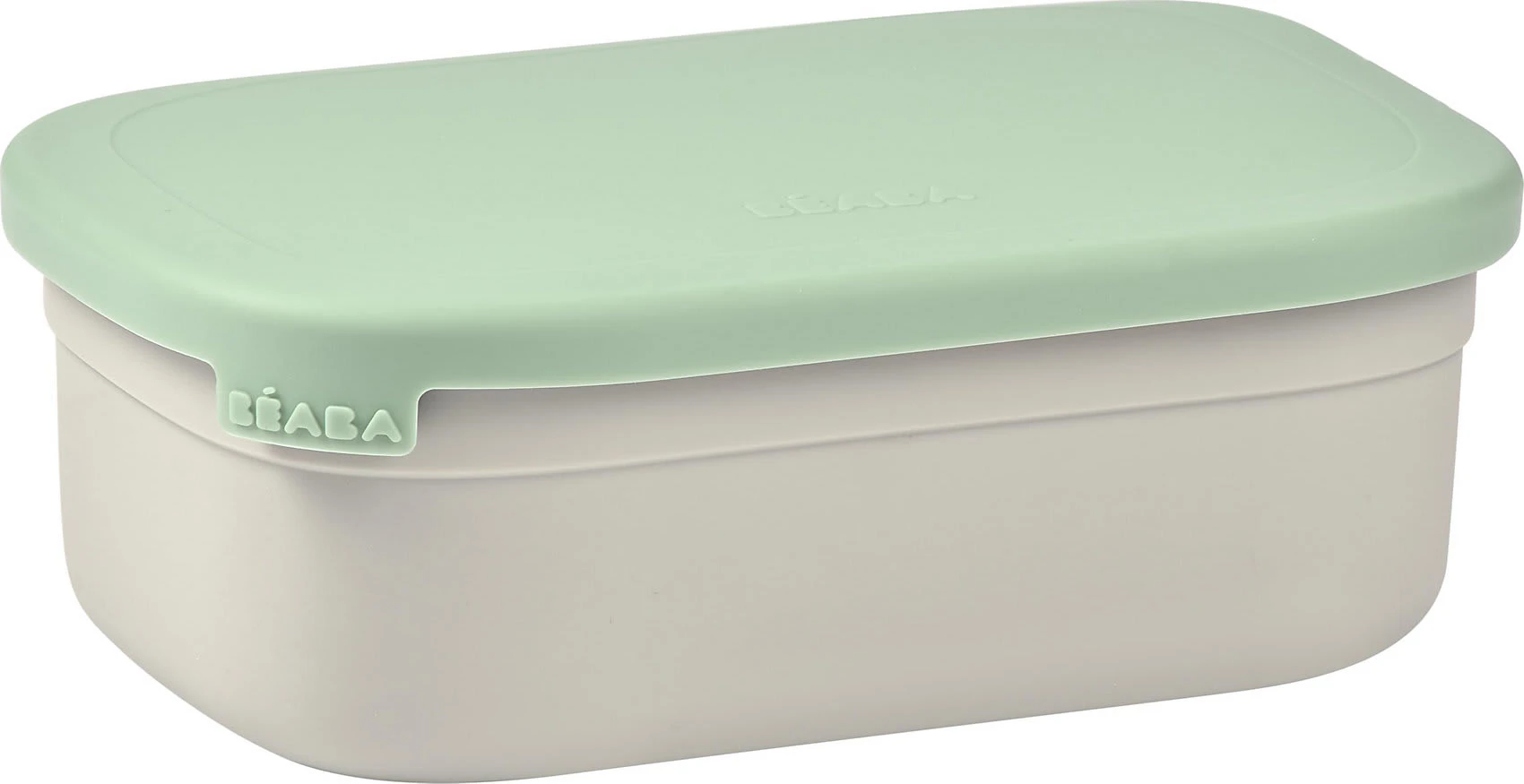 Beaba Edelstahl Brotdose Velvet Grau/salbeigrün 1 Beaba Edelstahl Brotdose Velvet Grau/salbeigrün