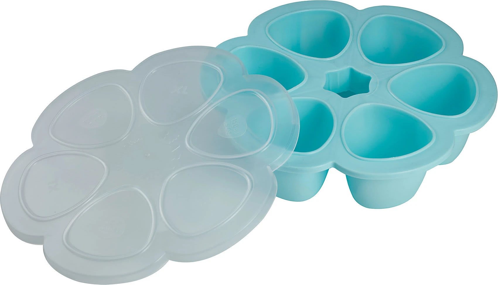 Beaba Multiportions Aus Silikon, 6 X 150 Ml, Blau 1 Beaba Multiportions Aus Silikon, 6 X 150 Ml, Blau