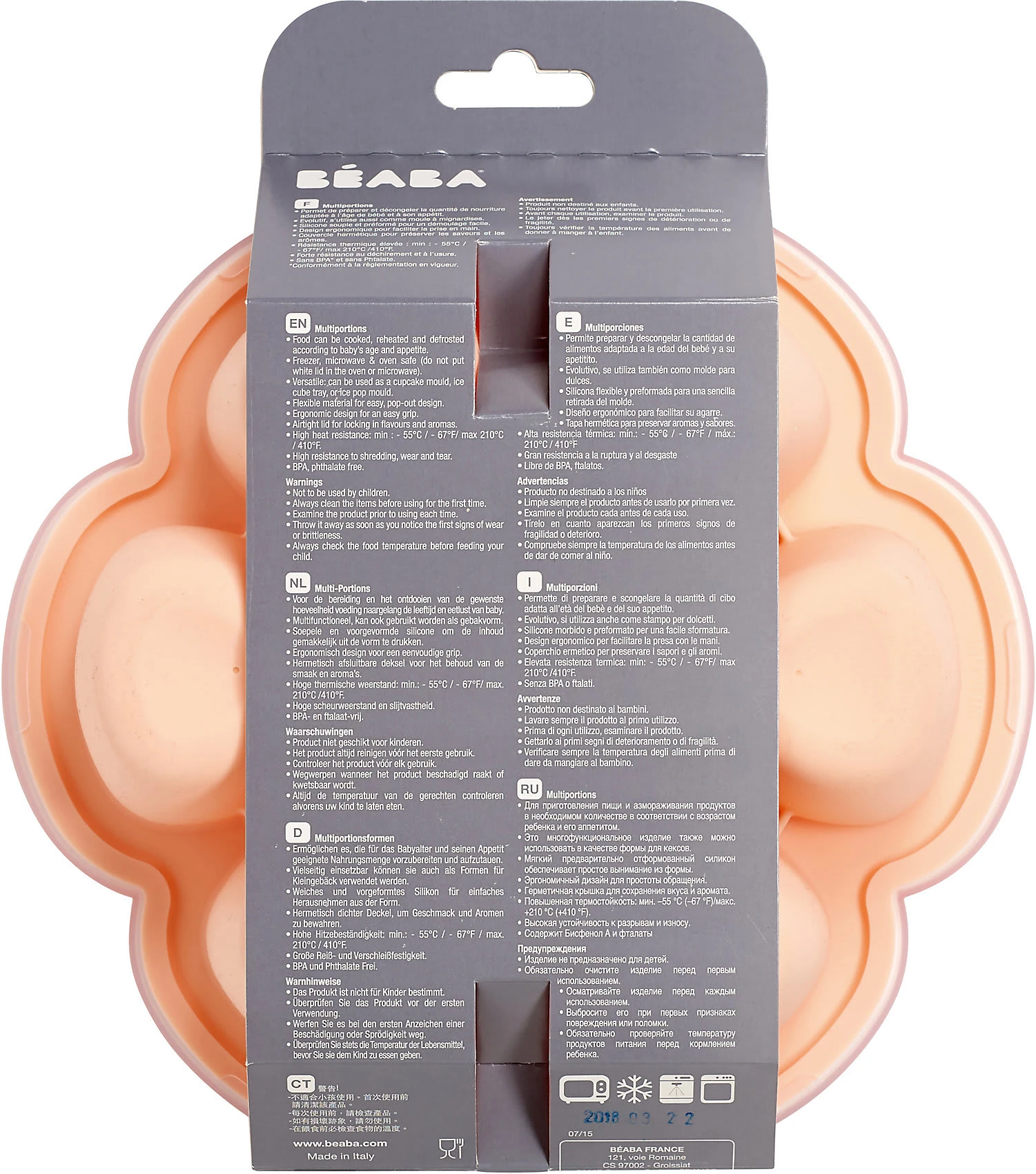 Beaba Multiportions Aus Silikon 6 X 150 Ml Rosa 6 Beaba Multiportions Aus Silikon 6 X 150 Ml Rosa – Bild 6