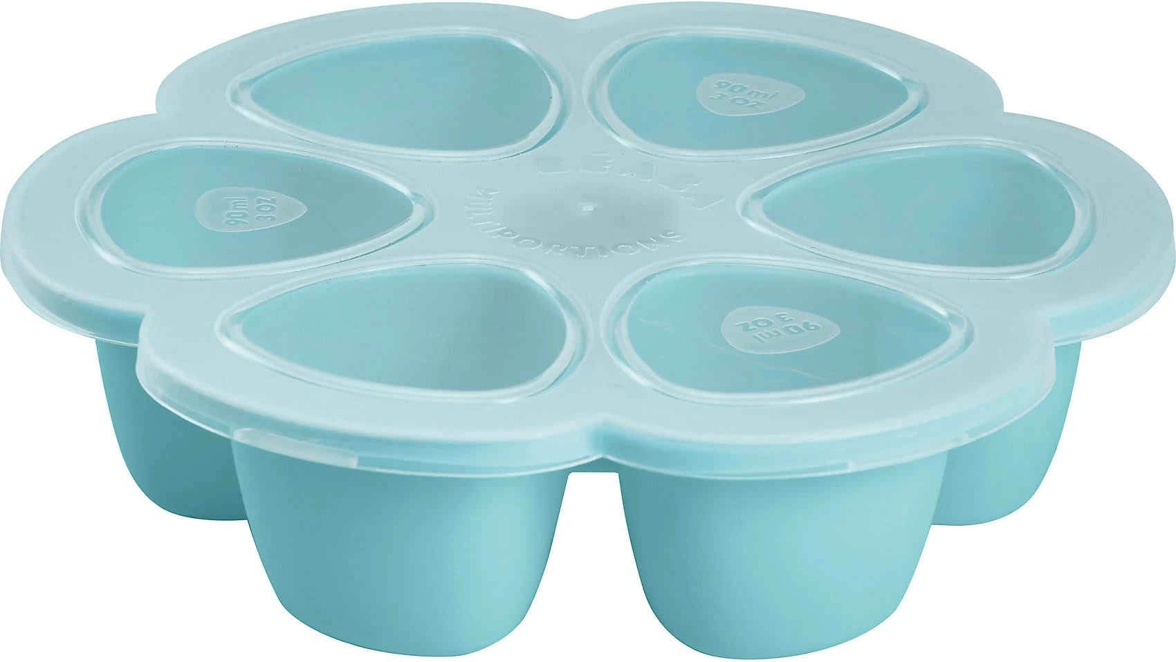 Beaba Multiportions Aus Silikon, 6 X 90 Ml, Blau 1 Beaba Multiportions Aus Silikon, 6 X 90 Ml, Blau