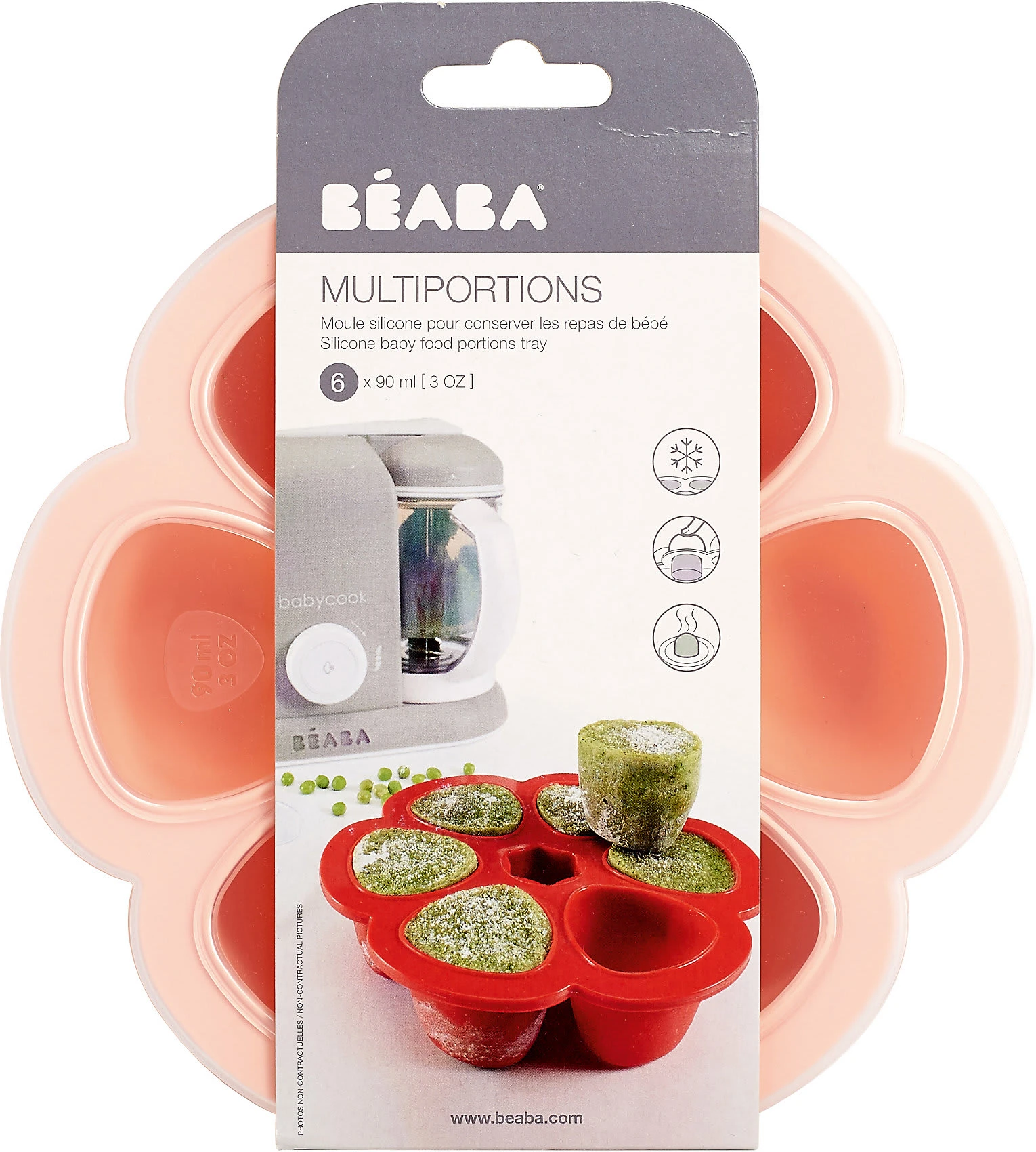 Beaba Multiportions Aus Silikon 6 X 90 Ml Rosa 5 Beaba Multiportions Aus Silikon 6 X 90 Ml Rosa – Bild 5
