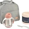 Beaba On-the-go Mahlzeit-Tasche, 4-tlg., Altrosa