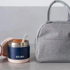 Beaba On-the-go Mahlzeit-Tasche, 4-tlg., Altrosa -Yeaz Geschäft beaba on the go mahlzeit tasche 4 tlg altrosa 4
