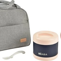 Beaba On-the-go Mahlzeit-Tasche, 4-tlg., Altrosa -Yeaz Geschäft beaba on the go mahlzeit tasche 4 tlg altrosa 8