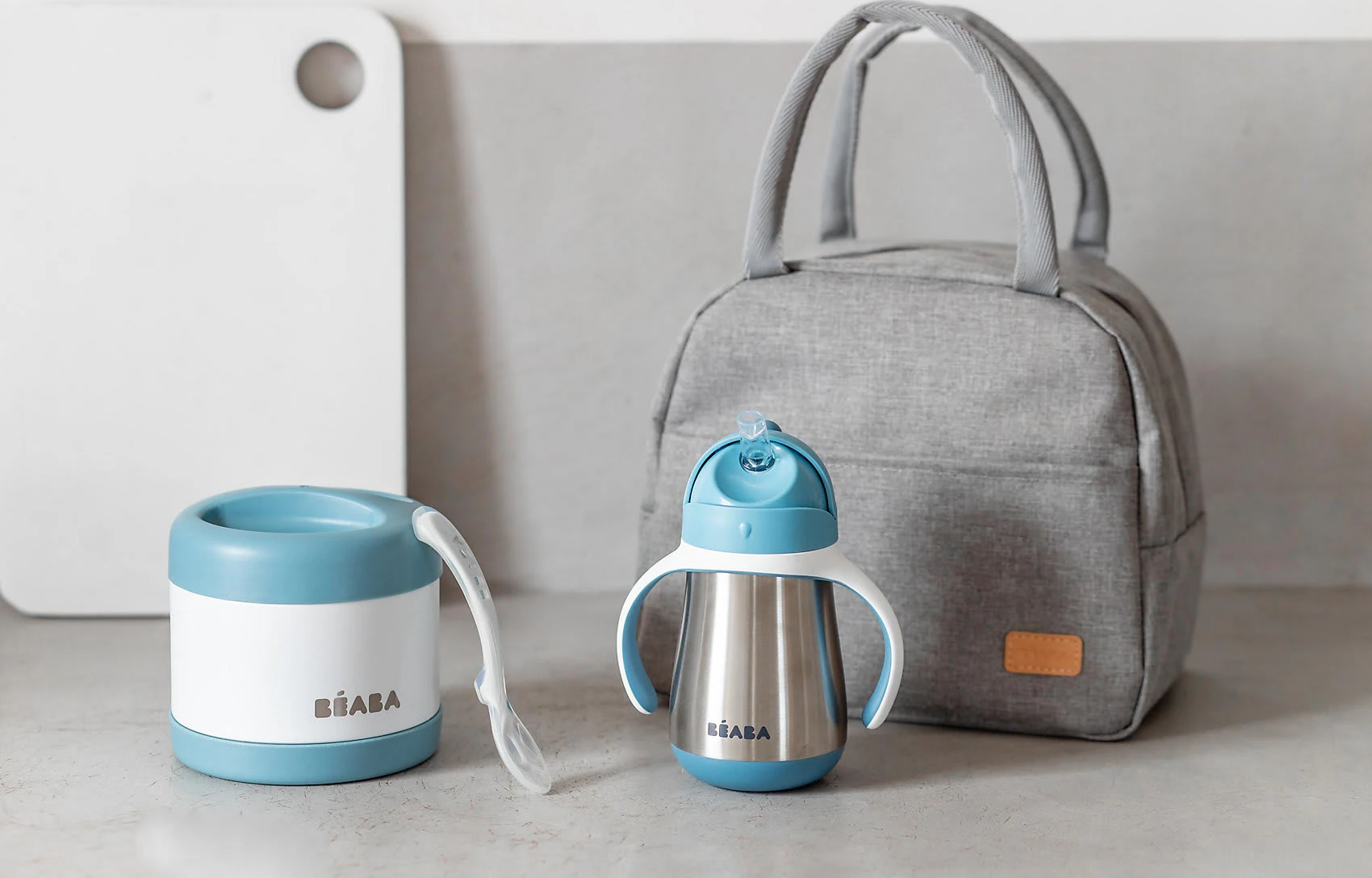 Beaba On-the-go Mahlzeit-Tasche, 4-tlg., Windisches Blau 2 Beaba On-the-go Mahlzeit-Tasche, 4-tlg., Windisches Blau – Bild 2