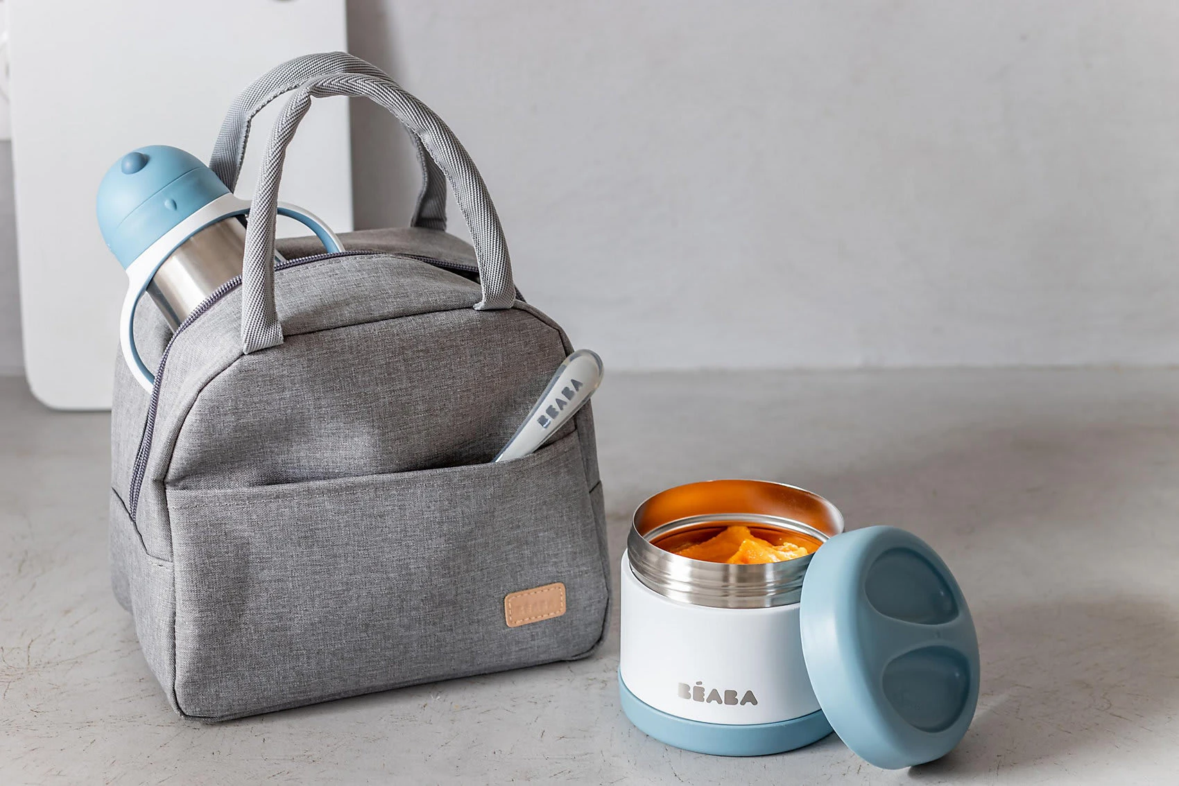 Beaba On-the-go Mahlzeit-Tasche, 4-tlg., Windisches Blau 3 Beaba On-the-go Mahlzeit-Tasche, 4-tlg., Windisches Blau – Bild 3