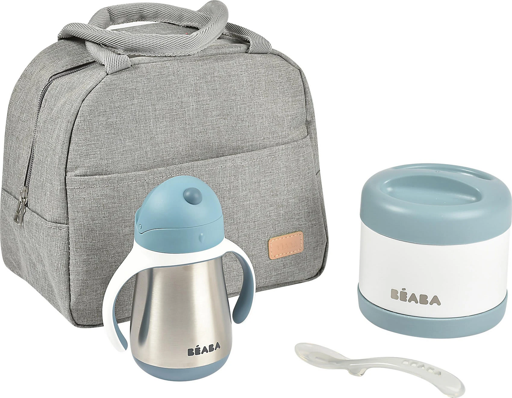 Beaba On-the-go Mahlzeit-Tasche, 4-tlg., Windisches Blau 1 Beaba On-the-go Mahlzeit-Tasche, 4-tlg., Windisches Blau