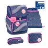 BELMIL 4tlg-Set: Schulranzen Amazing Polka Dot 2 In Blau – H36xB26xT18 Cm