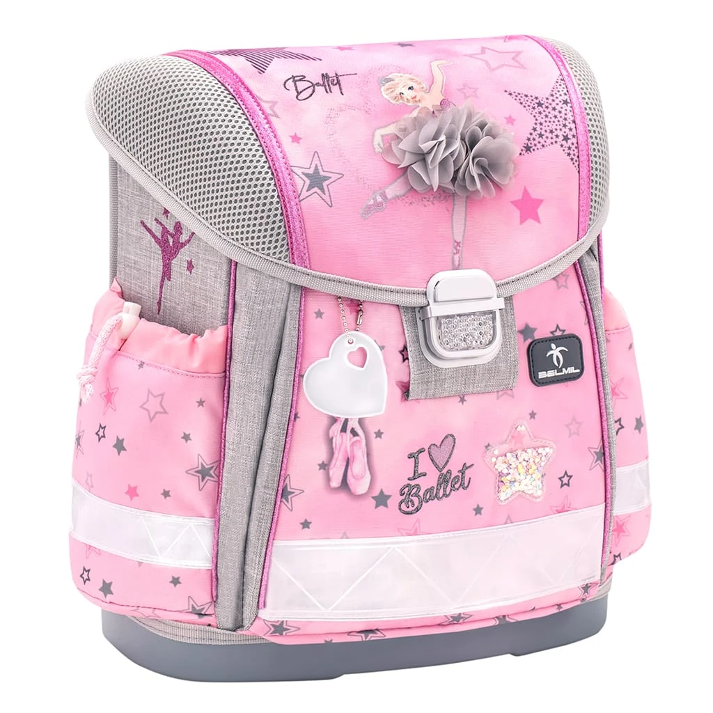 BELMIL 4tlg-Set: Schulranzen Ballet Light Pink In Rose – (H)36 X (B) 32 X (T) 19 Cm 2 BELMIL 4tlg-Set: Schulranzen Ballet Light Pink In Rose – (H)36 X (B) 32 X (T) 19 Cm – Bild 2