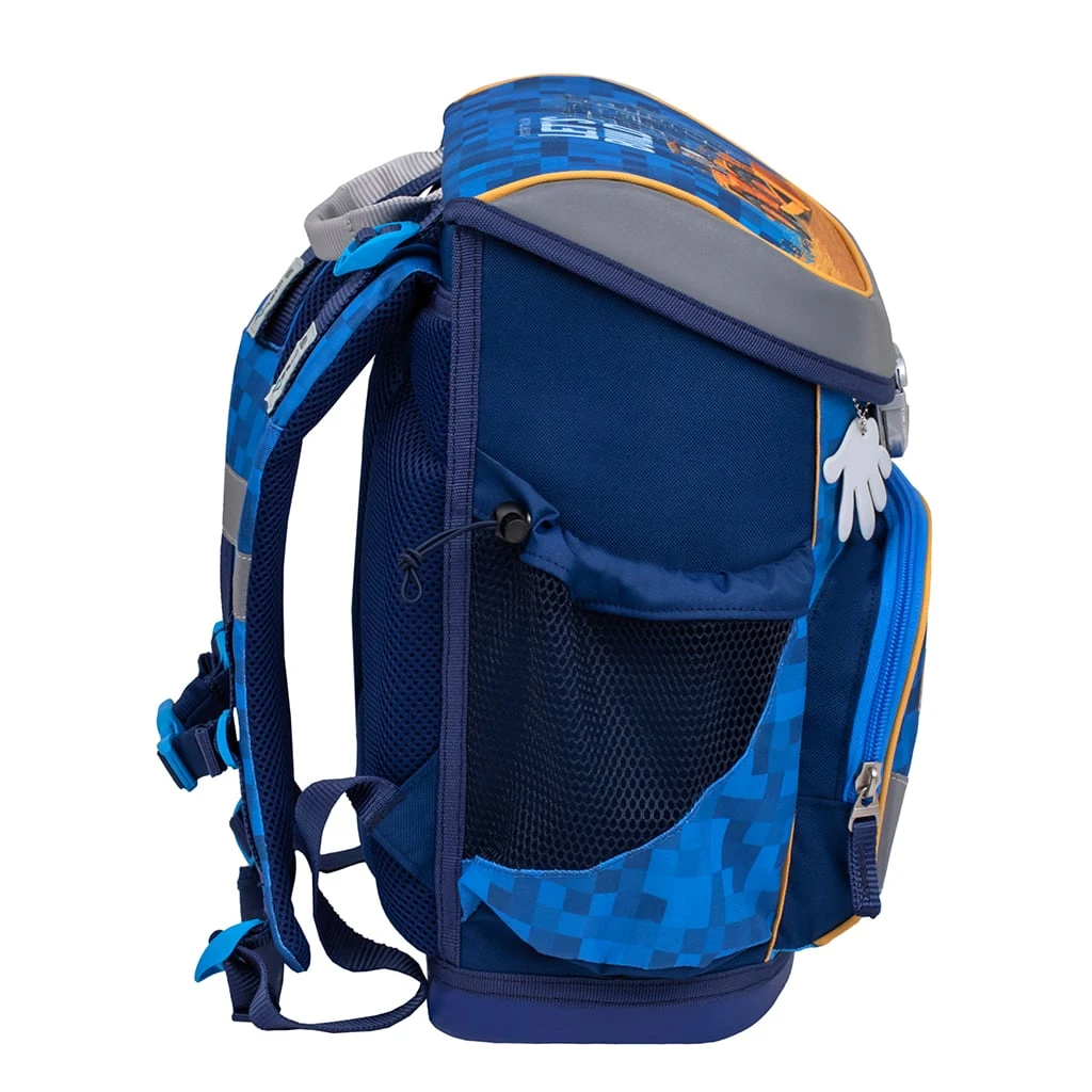 BELMIL 4tlg-Set: Schulranzen Bulldozer In Blau – (H)36 X (B) 28 X (T) 17 Cm 4 BELMIL 4tlg-Set: Schulranzen Bulldozer In Blau – (H)36 X (B) 28 X (T) 17 Cm – Bild 4