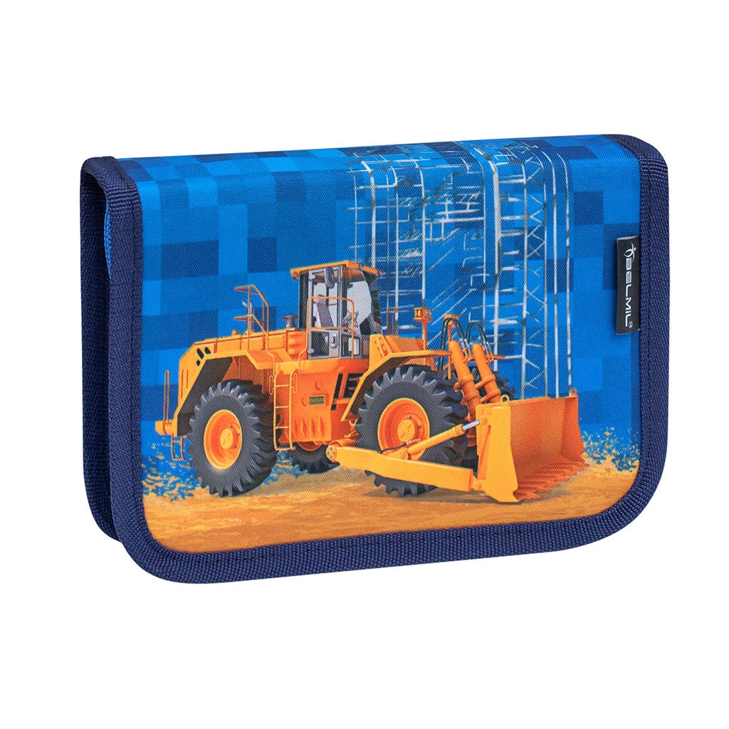 BELMIL 4tlg-Set: Schulranzen Bulldozer In Blau – (H)36 X (B) 28 X (T) 17 Cm 6 BELMIL 4tlg-Set: Schulranzen Bulldozer In Blau – (H)36 X (B) 28 X (T) 17 Cm – Bild 6