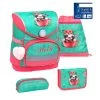 BELMIL 4tlg-Set: Schulranzen Cute Sloth In Türkis – (H)37 X (B) 30 X (T) 19 Cm