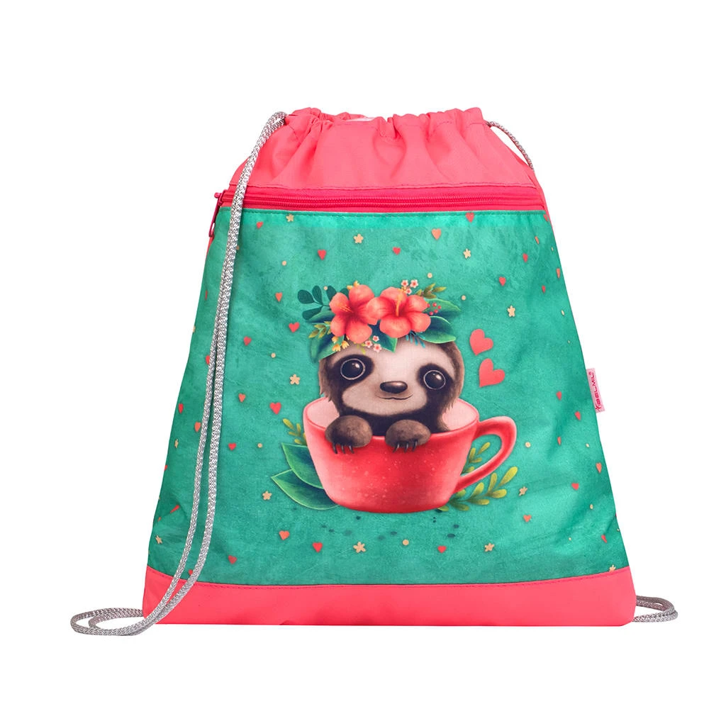 BELMIL 4tlg-Set: Schulranzen Cute Sloth In Türkis – (H)37 X (B) 30 X (T) 19 Cm 8 BELMIL 4tlg-Set: Schulranzen Cute Sloth In Türkis – (H)37 X (B) 30 X (T) 19 Cm – Bild 8