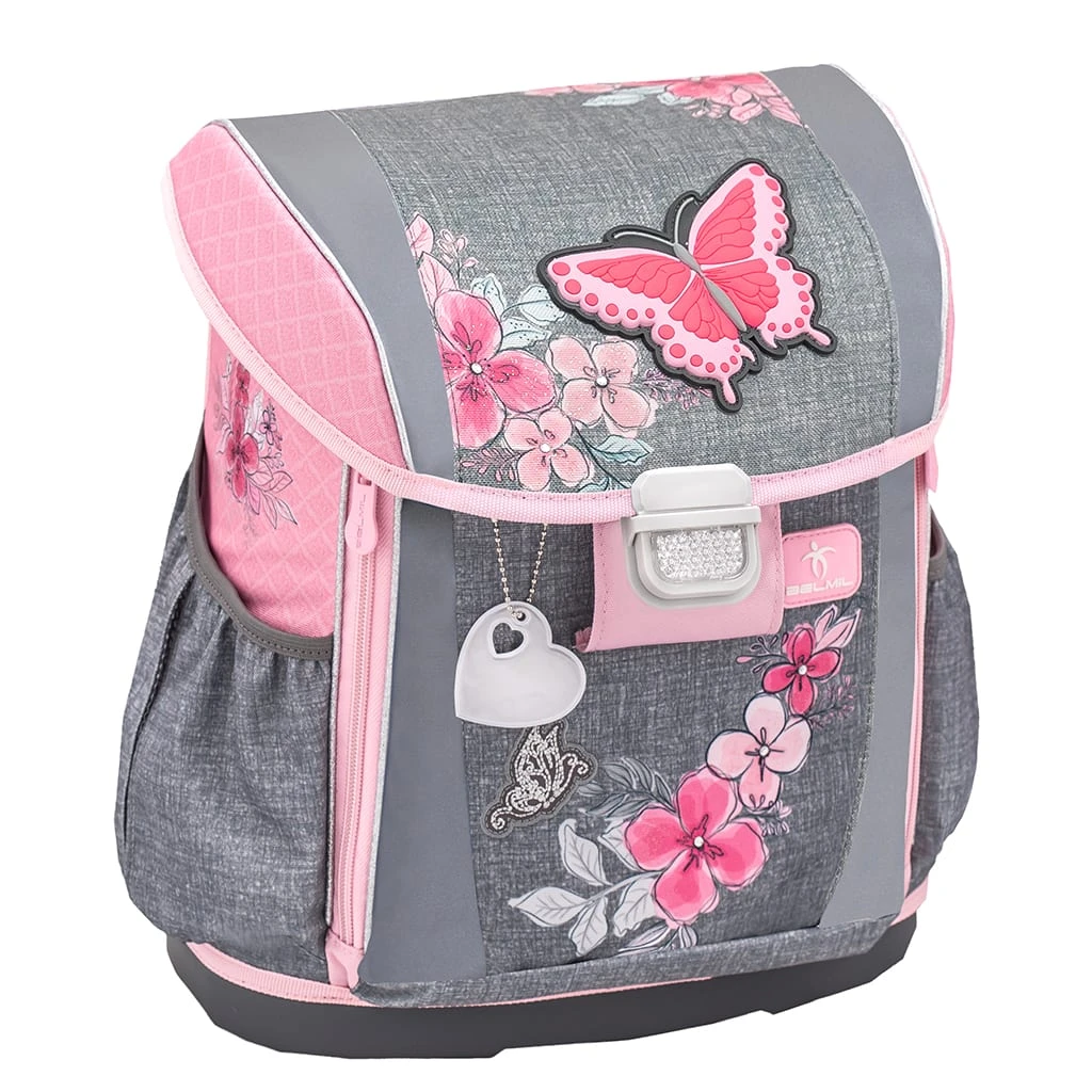 BELMIL 4tlg-Set: Schulranzen Elegant In Rose – (H)37 X (B) 31 X (T) 17 Cm 2 BELMIL 4tlg-Set: Schulranzen Elegant In Rose – (H)37 X (B) 31 X (T) 17 Cm – Bild 2