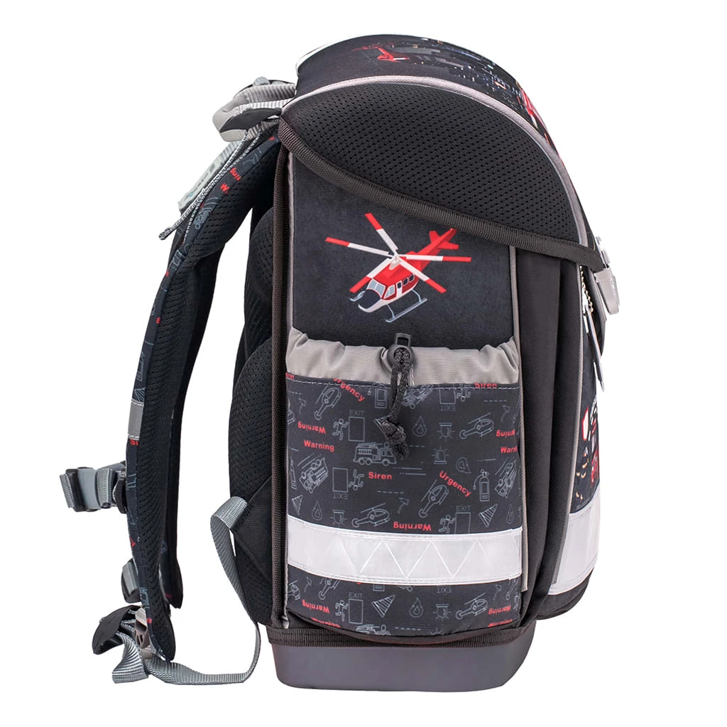 BELMIL 4tlg-Set: Schulranzen Firetruck 2 In Schwarz – (H)36 X (B) 32 X (T) 19 Cm 4 BELMIL 4tlg-Set: Schulranzen Firetruck 2 In Schwarz – (H)36 X (B) 32 X (T) 19 Cm – Bild 4