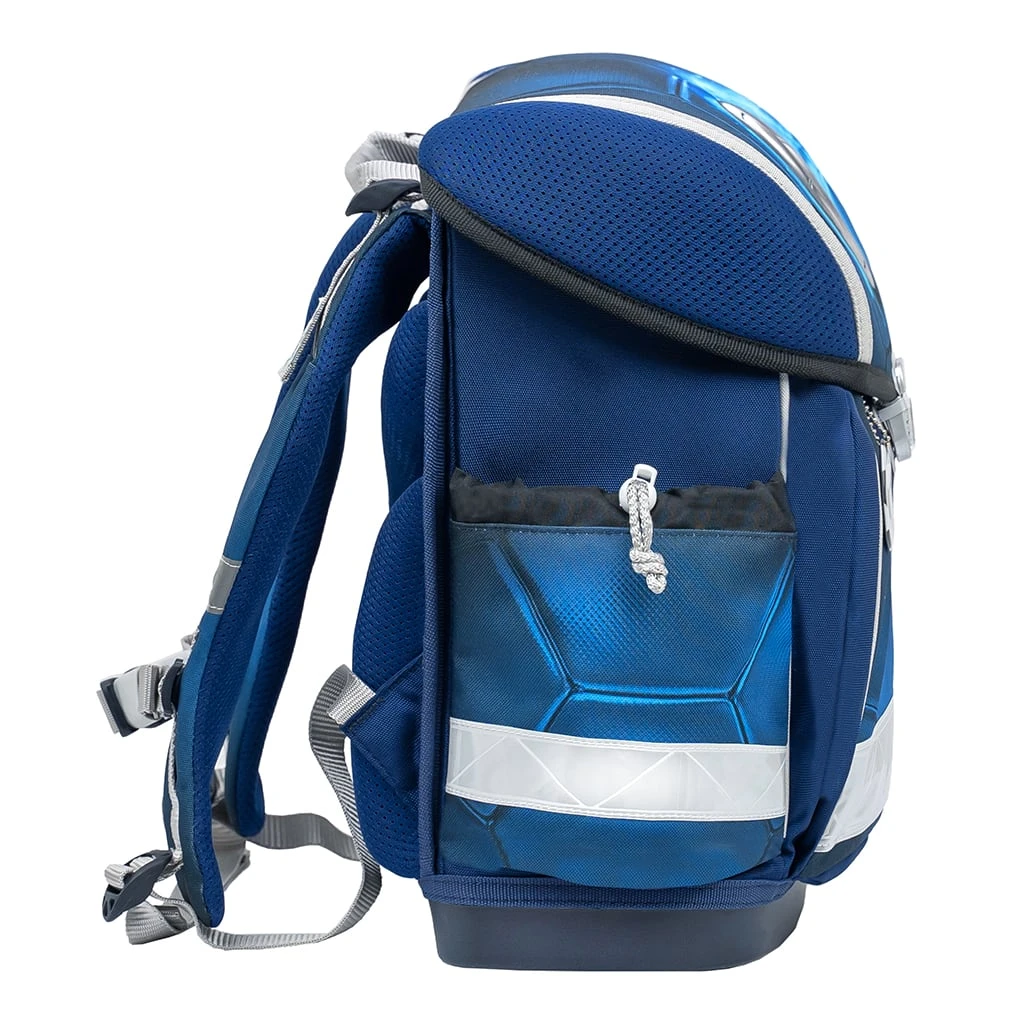 BELMIL 4tlg-Set: Schulranzen Football 4 In Blau – (H)36 X (B) 32 X (T) 19 Cm 4 BELMIL 4tlg-Set: Schulranzen Football 4 In Blau – (H)36 X (B) 32 X (T) 19 Cm – Bild 4