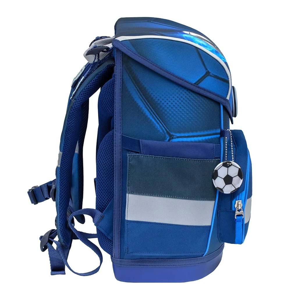 BELMIL 4tlg-Set: Schulranzen Football 4 In Blau – (H)37 X (B) 30 X (T) 19 Cm 4 BELMIL 4tlg-Set: Schulranzen Football 4 In Blau – (H)37 X (B) 30 X (T) 19 Cm – Bild 4