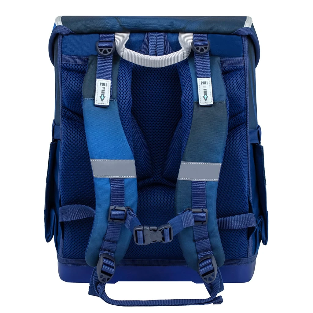 BELMIL 4tlg-Set: Schulranzen Football 4 In Blau – (H)37 X (B) 30 X (T) 19 Cm 5 BELMIL 4tlg-Set: Schulranzen Football 4 In Blau – (H)37 X (B) 30 X (T) 19 Cm – Bild 5