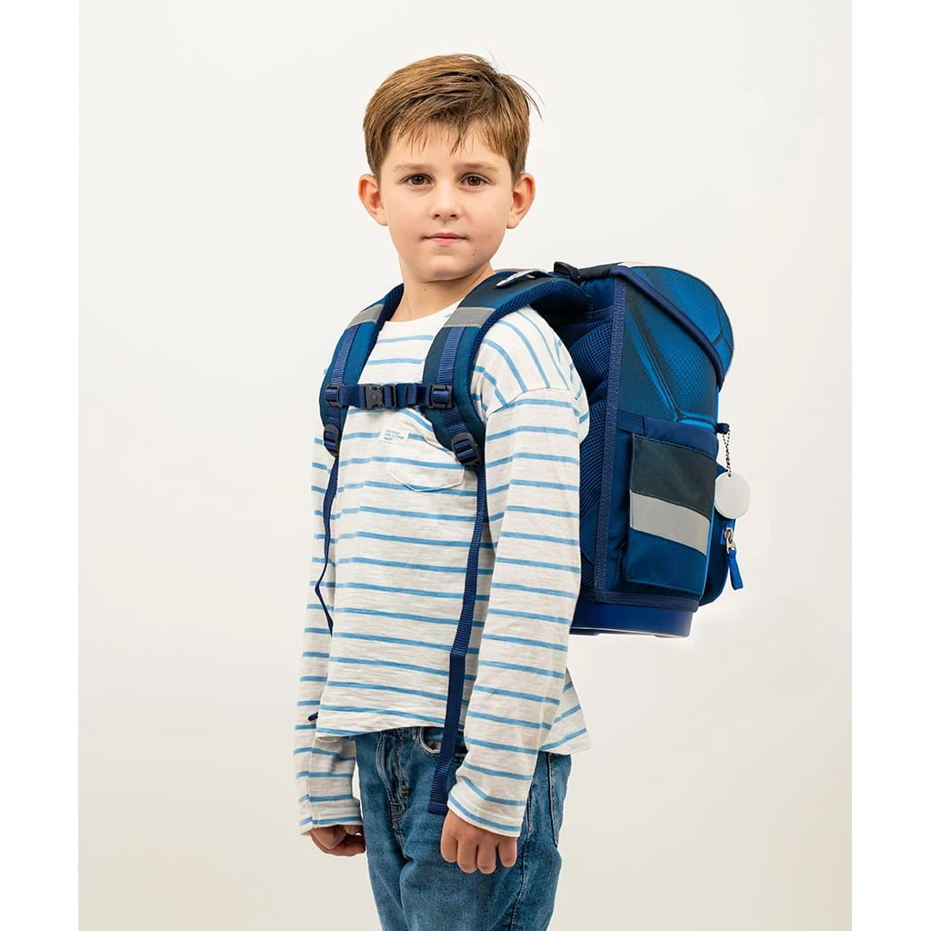 BELMIL 4tlg-Set: Schulranzen Football 4 In Blau – (H)37 X (B) 30 X (T) 19 Cm 9 BELMIL 4tlg-Set: Schulranzen Football 4 In Blau – (H)37 X (B) 30 X (T) 19 Cm – Bild 9