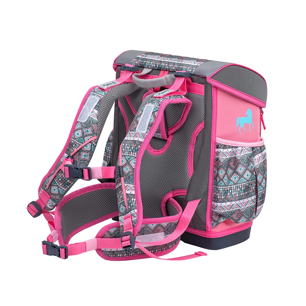 BELMIL 4tlg-Set: Schulranzen Horse Aruba Blue In Grau – (H)37 X (B) 31 X (T) 17 Cm 6 BELMIL 4tlg-Set: Schulranzen Horse Aruba Blue In Grau – (H)37 X (B) 31 X (T) 17 Cm – Bild 6