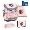 BELMIL 4tlg-Set: Schulranzen Horse Chestnut In Lila – (H)36 X (B) 28 X (T) 17 Cm