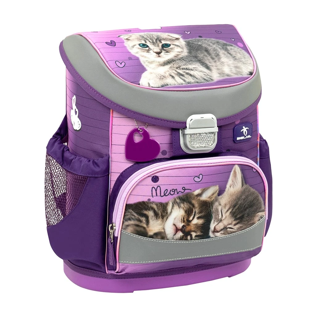 BELMIL 4tlg-Set: Schulranzen Little Caty In Lila – (H)36 X (B) 28 X (T) 17 Cm 2 BELMIL 4tlg-Set: Schulranzen Little Caty In Lila – (H)36 X (B) 28 X (T) 17 Cm – Bild 2
