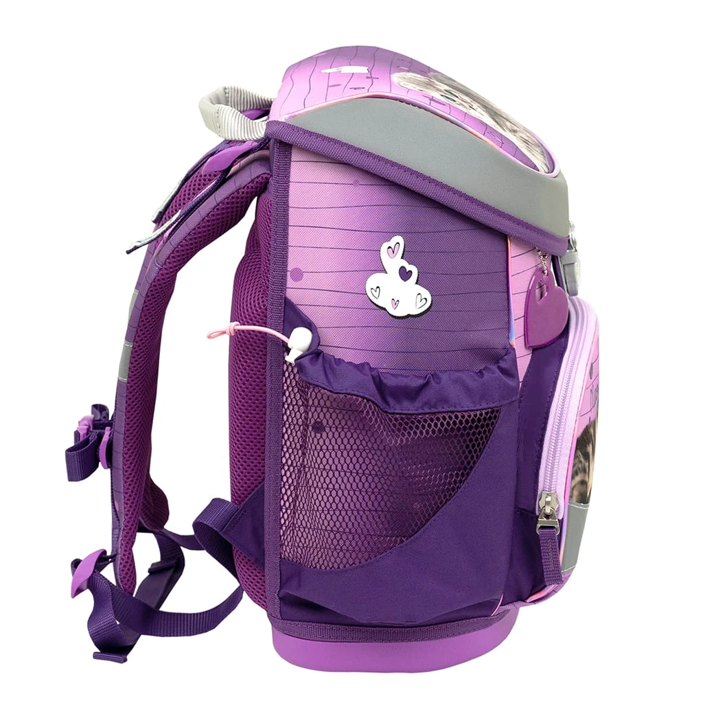 BELMIL 4tlg-Set: Schulranzen Little Caty In Lila – (H)36 X (B) 28 X (T) 17 Cm 4 BELMIL 4tlg-Set: Schulranzen Little Caty In Lila – (H)36 X (B) 28 X (T) 17 Cm – Bild 4