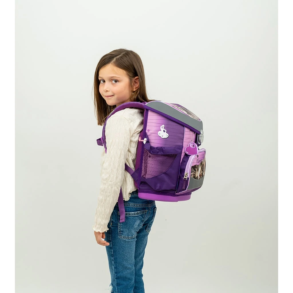 BELMIL 4tlg-Set: Schulranzen Little Caty In Lila – (H)36 X (B) 28 X (T) 17 Cm 9 BELMIL 4tlg-Set: Schulranzen Little Caty In Lila – (H)36 X (B) 28 X (T) 17 Cm – Bild 9