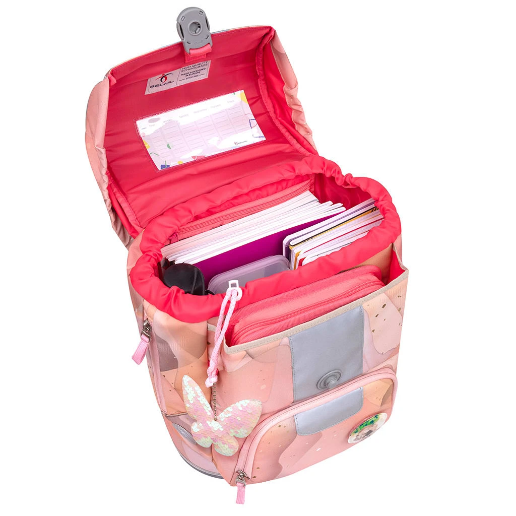 BELMIL 4tlg-Set: Schulranzen Marble In Rosa – (H)35 X (B) 27 X (T) 20 Cm 10 BELMIL 4tlg-Set: Schulranzen Marble In Rosa – (H)35 X (B) 27 X (T) 20 Cm – Bild 10