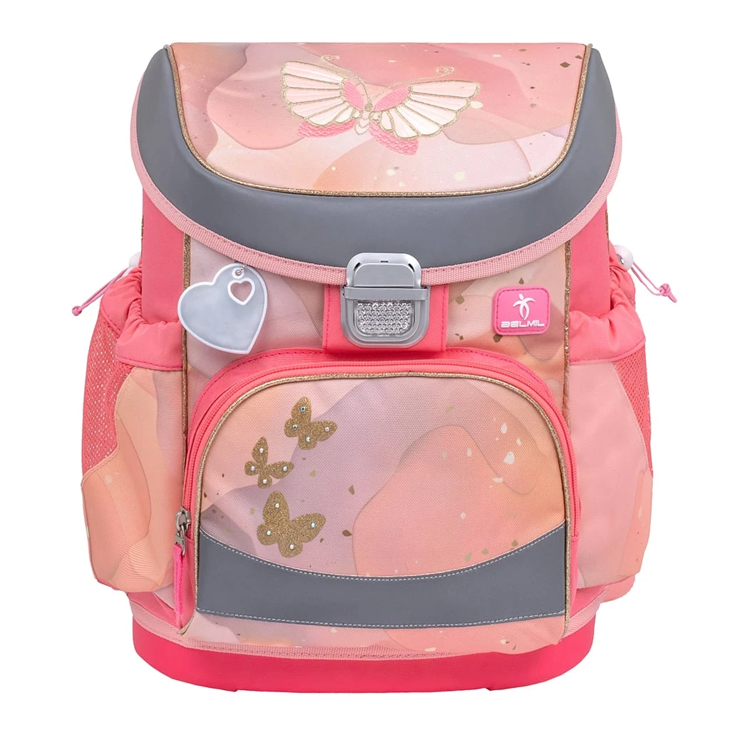 BELMIL 4tlg-Set: Schulranzen Marble In Rose – (H)36 X (B) 28 X (T) 17 Cm 3 BELMIL 4tlg-Set: Schulranzen Marble In Rose – (H)36 X (B) 28 X (T) 17 Cm – Bild 3