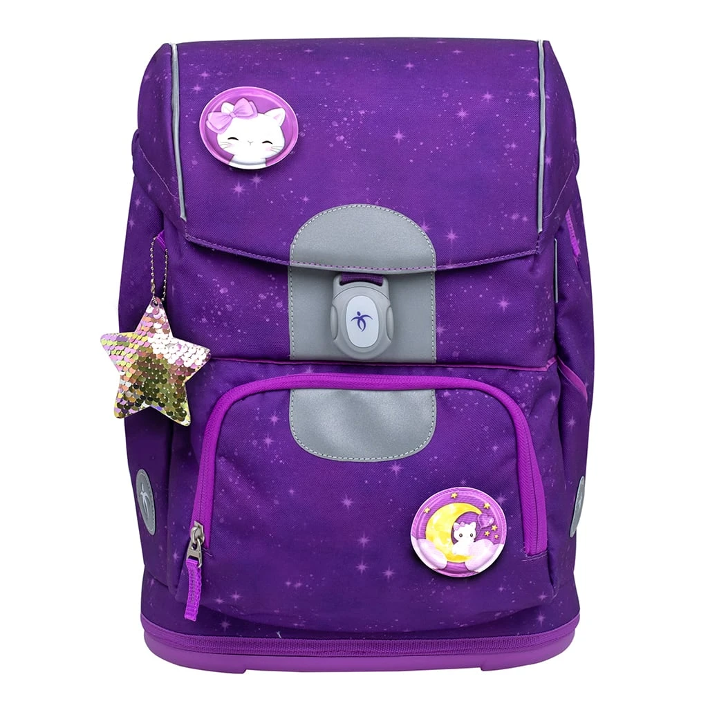 BELMIL 4tlg-Set: Schulranzen Purple Sky In Lila – (H)35 X (B) 27 X (T) 20 Cm 3 BELMIL 4tlg-Set: Schulranzen Purple Sky In Lila – (H)35 X (B) 27 X (T) 20 Cm – Bild 3