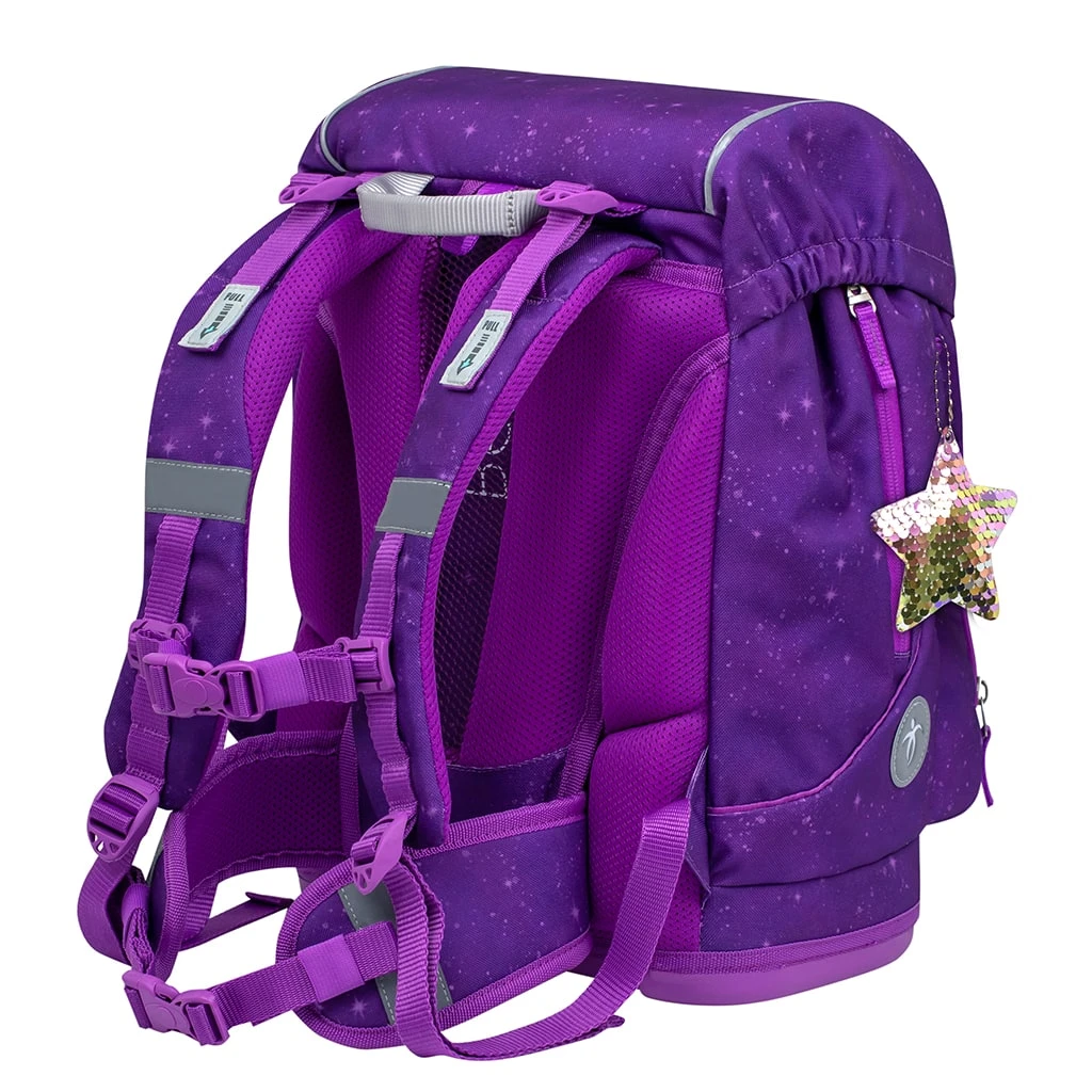 BELMIL 4tlg-Set: Schulranzen Purple Sky In Lila – (H)35 X (B) 27 X (T) 20 Cm 6 BELMIL 4tlg-Set: Schulranzen Purple Sky In Lila – (H)35 X (B) 27 X (T) 20 Cm – Bild 6