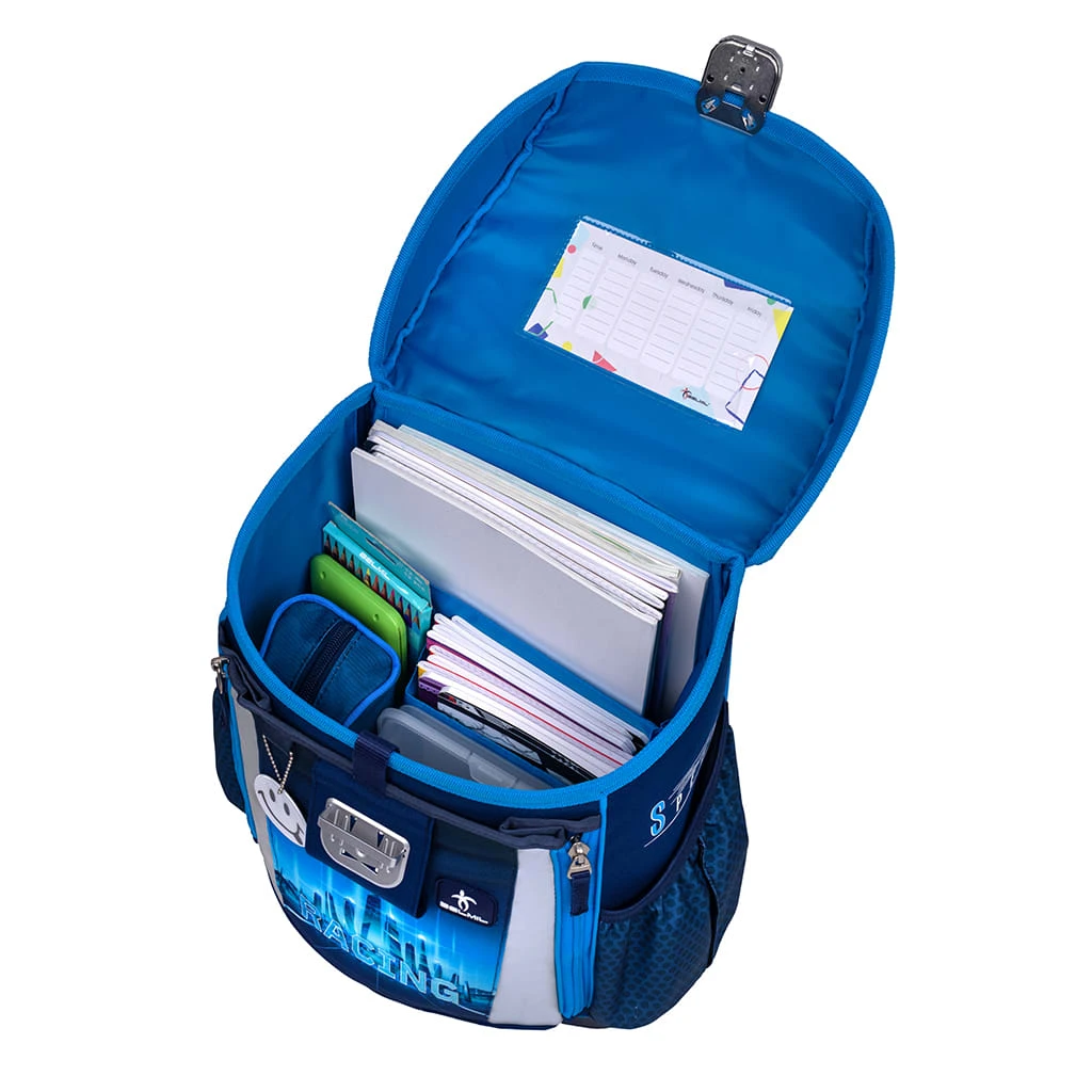 BELMIL 4tlg-Set: Schulranzen Racing Blue Neon In Blau – (H)37 X (B) 31 X (T) 17 Cm 8 BELMIL 4tlg-Set: Schulranzen Racing Blue Neon In Blau – (H)37 X (B) 31 X (T) 17 Cm – Bild 8